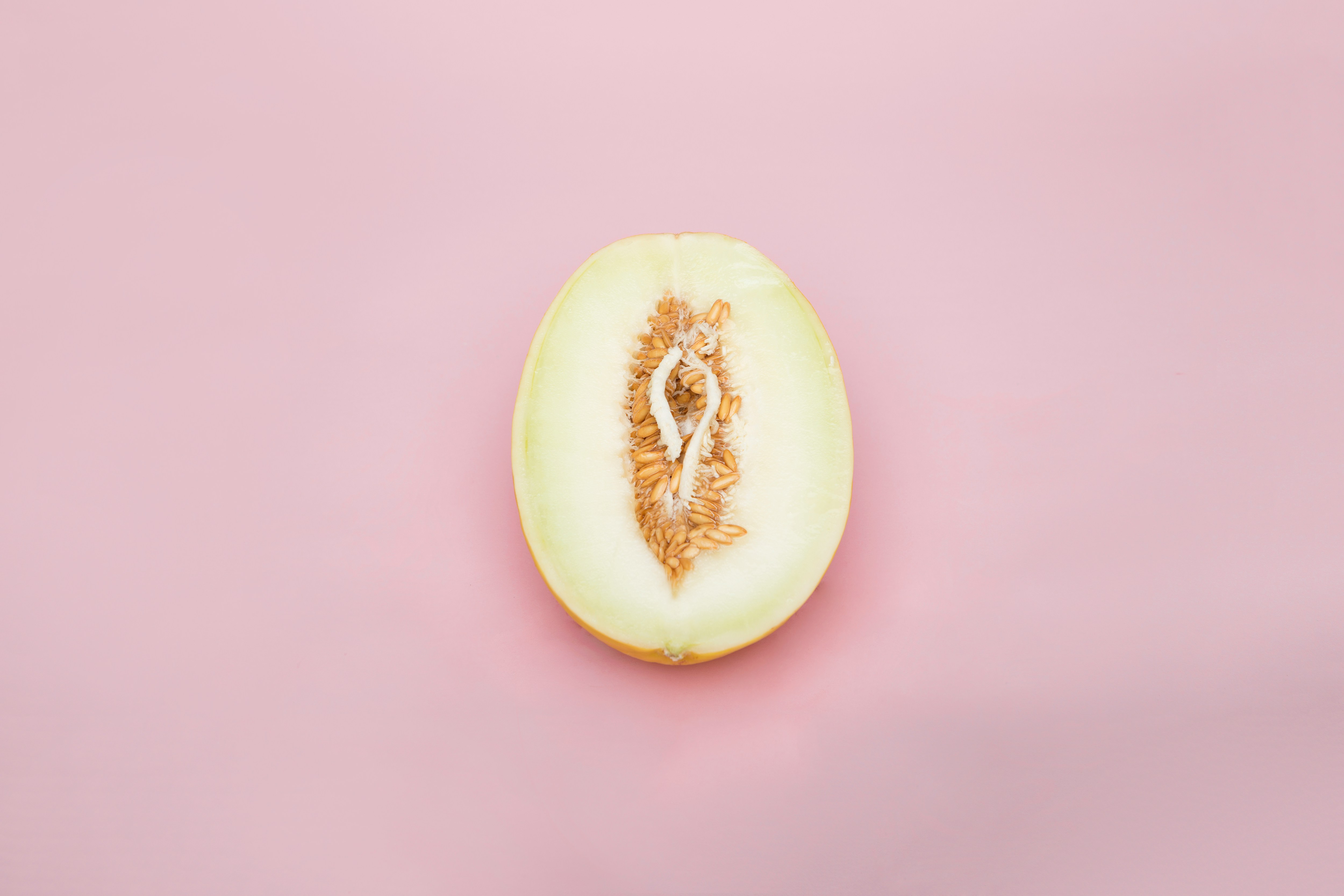 Sliced melon, evoking a diverse, healthy microbial ecosystem